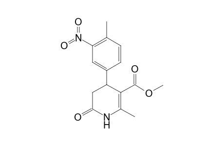 Methyl 2-methyl-4-(4-methyl-3-nitrophenyl)-6-oxo-1,4,5,6-tetrahydro-3-pyridinecarboxylate