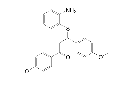 3-[(o-aminophenyl)thio]-4'-methoxy-3-(p-methoxyphenyl)propiophenone