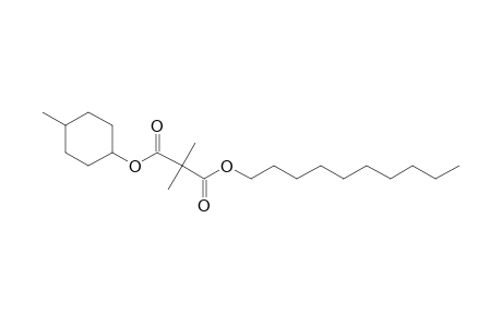 Dimethylmalonic acid, cis-4-methylcyclohexyl decyl ester