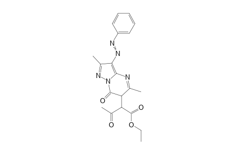 2,7-Dimethyl-3-(1-ethoxycarbonyl-2-oxo-1-propyl)-8-phenylazo-pyrazolo[1,5-a]-pyrimidin-4(3H)-one