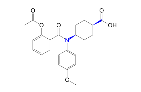 cis-4-[N-(p-methoxyphenyl)salicylamido]cyclohexanecarboxylic acid, acetate (ester)