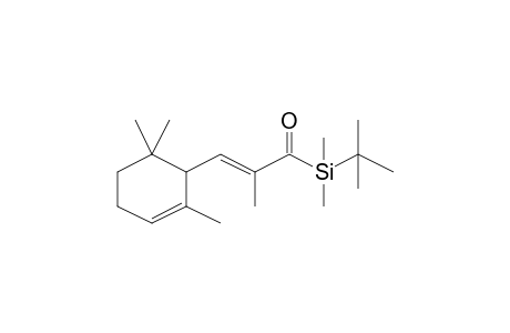 Silane, (1,1-dimethylethyl)dimethyl[2-methyl-1-oxo-3-(2,6,6-trimethyl-2-cyclohexen-1-yl)-2-propenyl]-, (E)-