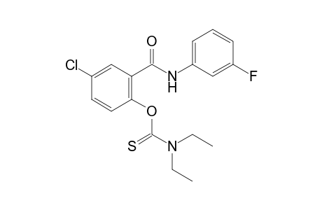 5-chloro-3'-fluorosalicylanilide, O-ester with diethylthiocarbamate