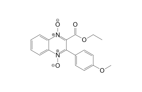 2-(CARBOETHOXY)-3-(4'-METHOXY)-PHENYLQUINOXALINE-1,4-DIOXIDE