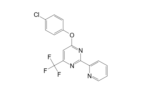 4-(p-CHLOROPHENOXY)-2-(2-PYRIDYL)-6-(TRIFLUOROMETHYL)PYRIMIDINE