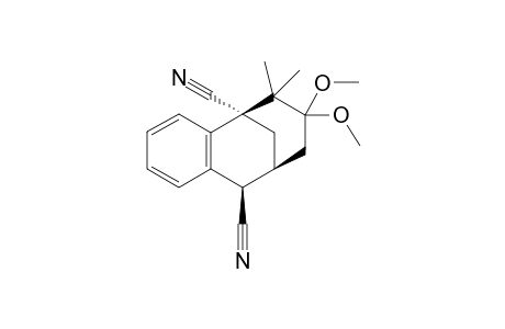 (1R,8R,9S)-11,11-Dimethoxy-12,12-dimethyl-tricyclo[7.3.1.0*2,7*]trideca-2(7),3,5-triene-1,8-dicarbonitrile