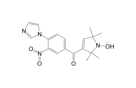 1H-Pyrrol-1-yloxy, 2,5-dihydro-3-[4-(1H-imidazol-1-yl)-3-nitrobenzoyl]-2,2,5,5-tetramethyl-