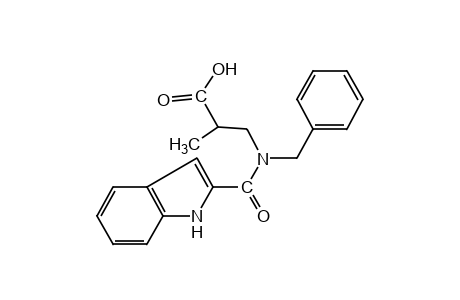 N-benzyl-N-[(indol-2-yl)carbonyl]-2-methyl-beta-alanine