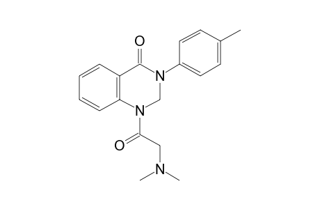 2,3-dihydro-1-[(dimethylamino)acetyl]-3-p-tolyl-4(1H)-quinazolinone
