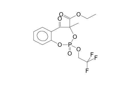 2-(2,2,2-TRIFLUOROETHOXY)-2,5-DIOXO-4-METHYL-4-ETHOXYCARBONYL-6,7-BENZO-1,3,2-DIOXAPHOSPHEPANE (DIASTEREOMER 1)