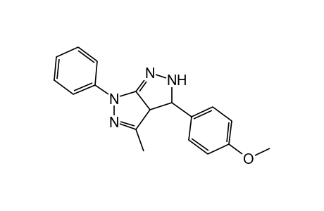 4-(p-methoxyphenyl)-3-methyl-1-phenyl-1,3a,4,5-tetrahydropyrazolo[3,4-c]pyrazole