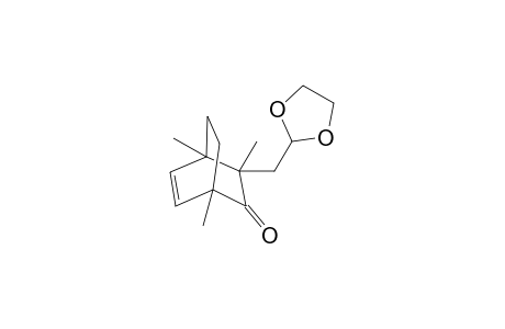 (1RS,3SR,4SR)-3-[(1',3'-dioxolan-2'-yl)methyl]-1,3,4-trimethyl-3-oxobicyclo[2.2.2]oct-5-en-2-one
