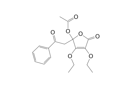 (3,4-diethoxy-5-oxidanylidene-2-phenacyl-furan-2-yl) ethanoate