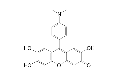 9-[p-(dimethylamino)phenyl]-2,6,7-trihydroxy-3H-xanthen-3-one