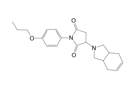 1H-Pyrrole-2,5-dione, 3-(1,3,3a,4,7,7a-hexahydro-2H-isoindol-2-yl)dihydro-1-(4-propoxyphenyl)-
