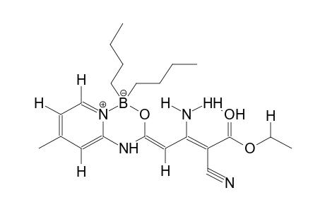 4-[N-(4-METHYLPYRID-2-YL)CARBAMOYL]-3-AMINO-2-CYANOBUTEN-2-OIC ACID,ETHYL ESTER, DIBUTYLBORYL CHELATE