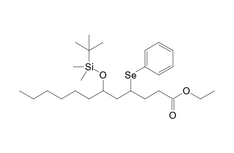 6-[tert-butyl(dimethyl)silyl]oxy-4-(phenylseleno)dodecanoic acid ethyl ester