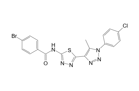 4-Bromanyl-N-[5-[1-(4-chlorophenyl)-5-methyl-1,2,3-triazol-4-yl]-1,3,4-thiadiazol-2-yl]benzamide