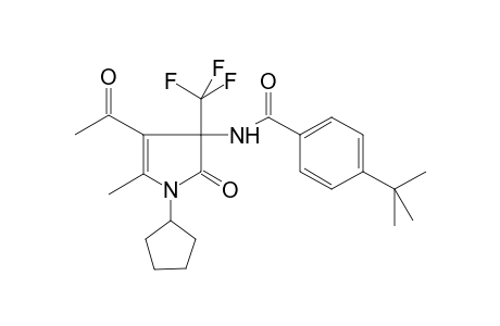 N-[4-acetyl-1-cyclopentyl-5-methyl-2-oxo-3-(trifluoromethyl)-2,3-dihydro-1H-pyrrol-3-yl]-4-tert-butylbenzamide