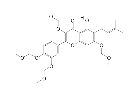 2-[3,4-bis(methoxymethoxy)phenyl]-5-hydroxy-3,7-bis(methoxymethoxy)-6-(3-methylbut-2-enyl)chromone