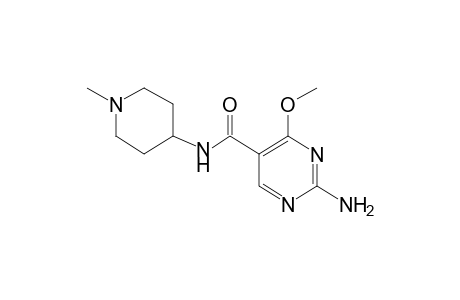 2-amino-4-methoxy-N-(1-methyl-4-piperidyl)-5-pyrimidinecarboxamide