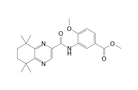 4-Methoxy-3-[(5,5,8,8-tetramethyl-6,7-dihydroquinoxaline-2-carbonyl)amino]benzoic acid methyl ester