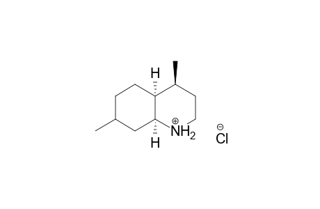 (4S,4aS,8aS)-4,7-Dimethyldecahydroquinolinium chloride