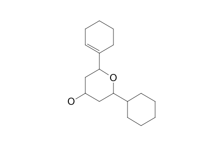 2-Cyclohexyltetrahydro-6-(cyclohex-1'-en-1'-yl)-2H-pyran-4-ol