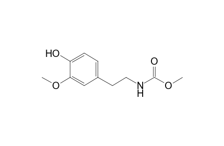 Methyl N-[2-(3-methoxy-4-oxidanyl-phenyl)ethyl]carbamate