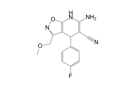 6-amino-4-(4-fluorophenyl)-3-(methoxymethyl)-4,7-dihydroisoxazolo[5,4-b]pyridine-5-carbonitrile