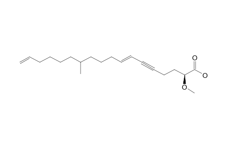 (E)-STELLETTIC-ACID-B;(E)-(2S)-2-METHOXY-12-METHYLOCTADECA-7,17-DIEN-5-YNOIC-ACID