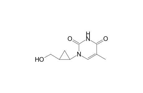 1-[2-(hydroxymethyl)cyclopropyl]-5-methyl-pyrimidine-2,4-dione