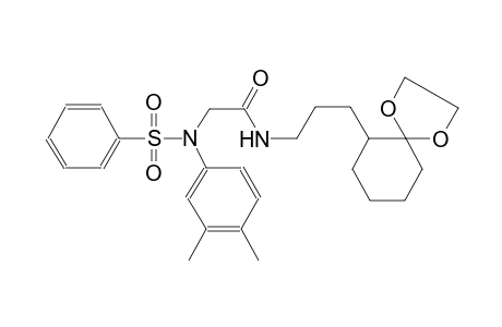 acetamide, 2-[(3,4-dimethylphenyl)(phenylsulfonyl)amino]-N-[3-(1,4-dioxaspiro[4.5]dec-6-yl)propyl]-