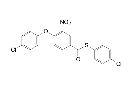 4-(p-chlorophenoxy)-3-nitrothiobenzoic acid, S-(p-chlorophenyl) ester