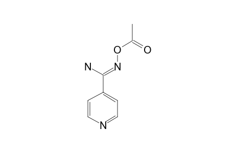 4-Pyridylamidoxime, o-acetyl-