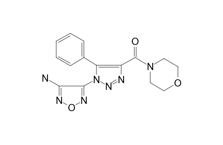 [1-(4-Amino-1,2,5-oxadiazol-3-yl)-5-phenyl-4-triazolyl]-(4-morpholinyl)methanone