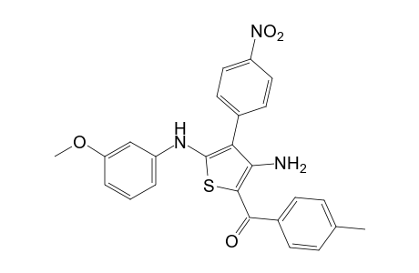 3-amino-5-(m-anisidino)-4-(p-nitrophenyl)-2-thienyl p-tolyl ketone