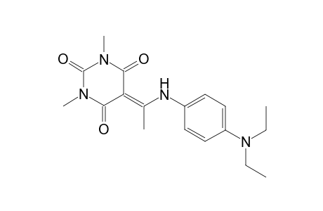 5-{1-[4-(diethylamino)anilino]ethylidene}-1,3-dimethyl-2,4,6(1H,3H,5H)-pyrimidinetrione