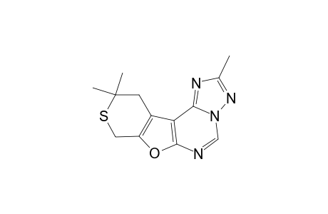 2-Oxa-5-thia-11,13,14,16-tetraazatetracyclo[7.7.0.0(3,8).0(10,14)]hexadeca-1(9),3(8),10,12,15-pentaene, 6,6,12-trimethyl-