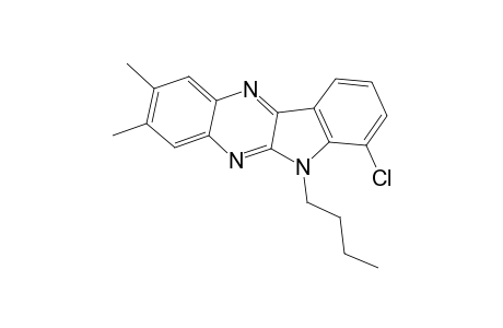 6-Butyl-7-chloro-2,3-dimethyl-6H-indolo-[2,3-b] quinoxaline