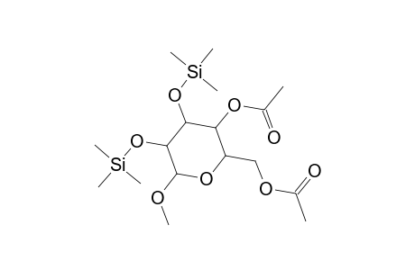 Methyl 4,6-di-o-acetyl-2,3-bis-o-(trimethylsilyl)hexopyranoside