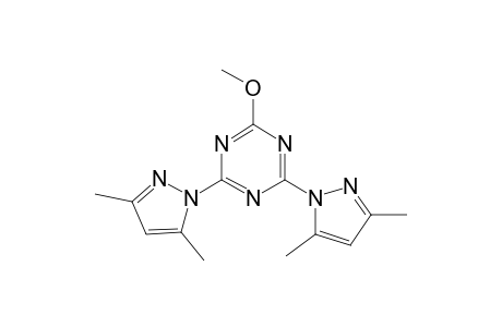 2,4-bis(3,5-dimethyl-1H-pyrazol-1-yl)-6-methoxy-1,3,5-triazine