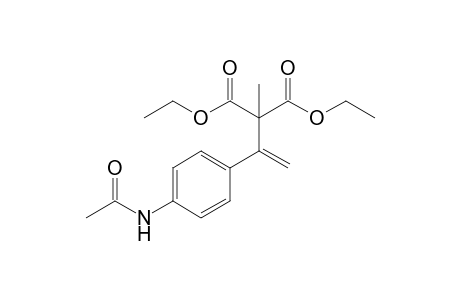 2-[1-(4-acetamidophenyl)ethenyl]-2-methylpropanedioic acid diethyl ester