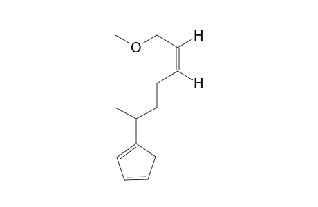 1-METHYL-6-METHOXY-CIS-HEXENYL-2'-CYCLOPENTADIENE;MAJOR-EPIMER