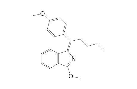 1-Methoxy-3-[1-(4-methoxyphenyl)pentylidene]isoindole