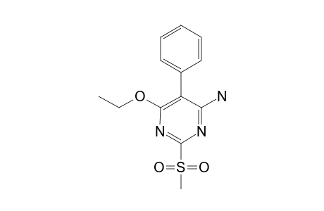 6-ETHOXY-2-(METHYLSULFONYL)-5-PHENYLPYRIMIDIN-4-AMINE