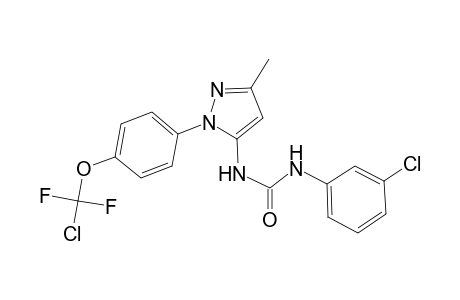 urea, N-[1-[4-(chlorodifluoromethoxy)phenyl]-3-methyl-1H-pyrazol-5-yl]-N'-(3-chlorophenyl)-