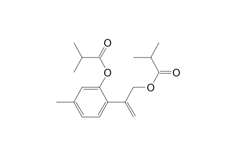 2-Methylpropanoic acid 2-[4-methyl-2-(2-methyl-1-oxopropoxy)phenyl]prop-2-enyl ester
