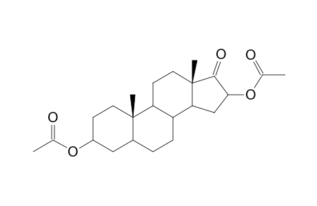 16-(Acetyloxy)-17-oxoandrostan-3-yl acetate