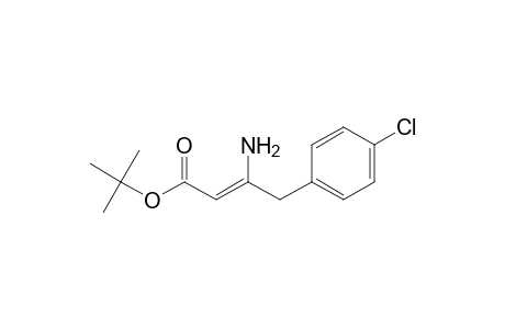 2-Butenoic acid, 3-amino-4-(4-chlorophenyl)-, 1,1-dimethylethyl ester, (Z)-